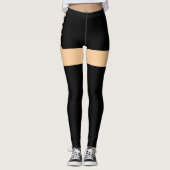 Kant Shorts Illusie Leggings (Voorkant)