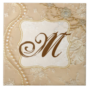 kant sieraden Victori Monogram Display Tegel Tegeltje