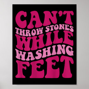 Kant-stoomstangen tijdens het wassen poster