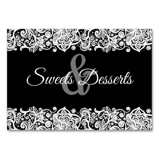 Kant Sweets & Desserts Tafel Teken Kaart (Voorkant)