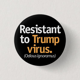 Kant tegen het Trump-virus. Ronde Button 3,2 Cm