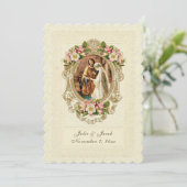 Kant Traditionele Katholieke Kersenbloesems Kaart (Staand voorkant)