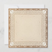 kant typografische bruids douche uitnodigingen (Achterkant)