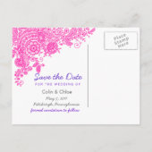 Kant uit grootmoeders tijd - Bewaar de datum Aankondigingskaart (Achterkant)