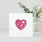 Kant van liefde feestdagenkaart (Staand voorkant)