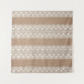 Kant van off-white: jute textuur wandkleed (Voorkant (horizontaal))