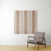 Kant van off-white: jute textuur wandkleed (In situ)