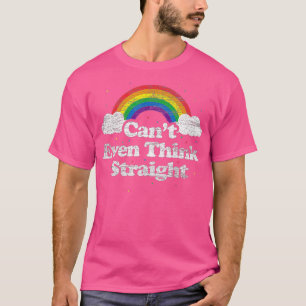 Kant zelfs denken StraightLGBT Gay Pride Month LGB T-shirt