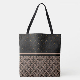 Kant Zwart en Goud Sexy canvas tas