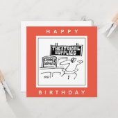 Kantaarn Laughter Theatrical Cartoon Kaart (Voorkant / Achterkant in situ)