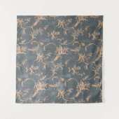 Kantaarnoud ornament behangsel op straat wandkleed (Voorkant (horizontaal))