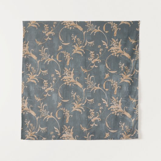 Kantaarnoud ornament behangsel op straat wandkleed (Voorkant)