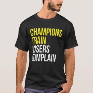 Kantaarns-treinverliezers klagen over sporttrainin t-shirt