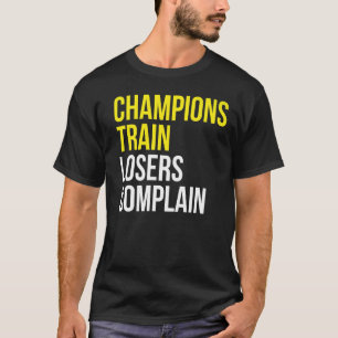 Kantaarns-treinverliezers klagen over sporttrainin t-shirt