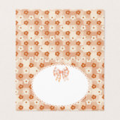 kantboog Cutie taart verjaardagsplaats kaart (Buitenkant ongevouwen)