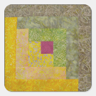 Kantel blokkeerteken vierkante sticker