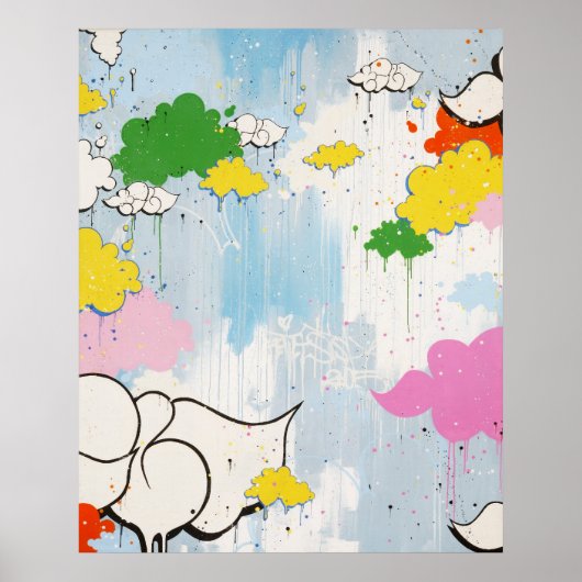 Kantel "Cloudy Names"-afdrukken Poster (Voorkant)