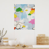 Kantel "Cloudy Names" Print (Keuken)