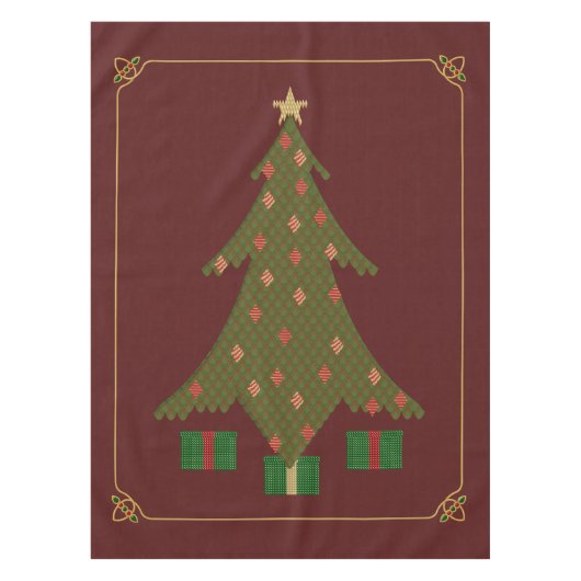 Kantel kerstcadeau tafelkleed (Voorkant)