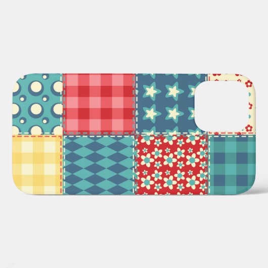Kantel naadloos patroon. lappendeken Case-Mate iPhone case (Achterkant (horizontaal))