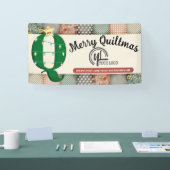 Kantel-show met kerstboomverkanting spandoek (Beurs)