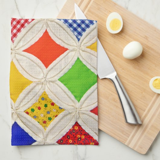 Kantel-vensterpatroon Theedoek (Quarter Fold)