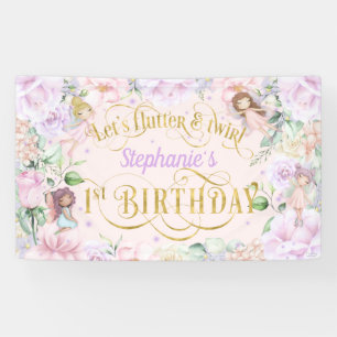 Kantelaar voor gekantelde tuin, eerste verjaardag spandoek