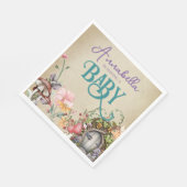 Kantelbare boerentuin op vette perkament servet (Hoek)