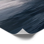 Kanteleiland in het zee | AI Art Poster (Hoek)