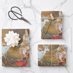 Kantelend bos door kunstenaar John Anster Fitzgera Inpakpapier Vel