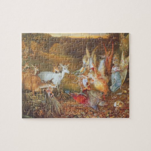 Kantelend bos door kunstenaar John Anster Fitzgera Legpuzzel (Horizontaal)