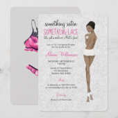 Kanten bruid in slipjes Lingerie Douche Kaart (Voorkant / Achterkant)