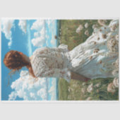 Kanten Prairie Meisje Romantisch Platteland Découp Tissuepapier (Voorkant)