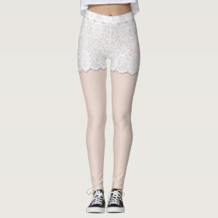 Kanten taille look spandex leggings
