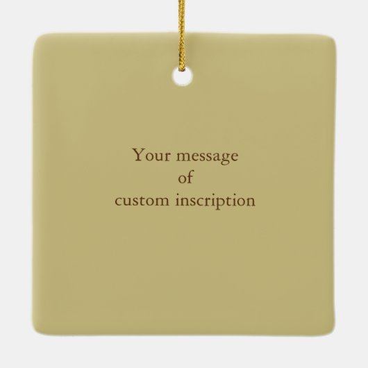 Kanterende orstaarten van het paard keramisch ornament (Achterkant)