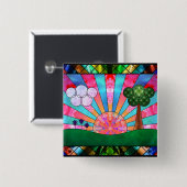 Kanticel van de Button van de zon (Voorkant /achterkant)