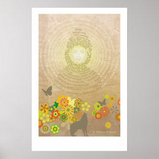 Kanticel van de zon: groot Poster