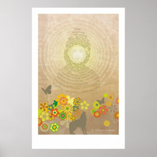 Kanticel van de zon: groot Poster