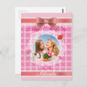 Kantlint Moederdag kaart (Voorkant / Achterkant)