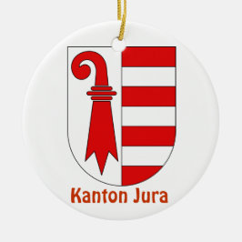 Kanton Jura*, Zwitserland kerstversier Keramisch Ornament