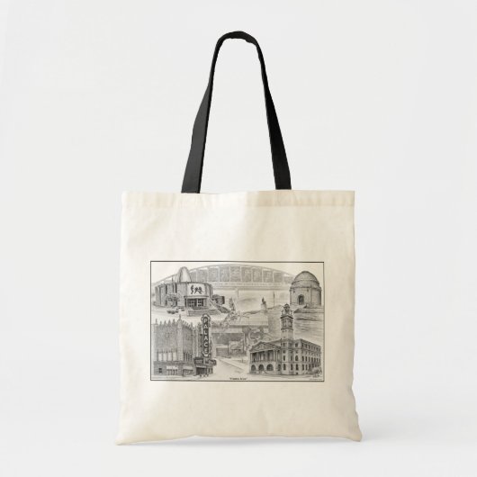 Kanton Ohio Historic Landmarks Tote Bag (Voorkant)