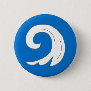 Kanton van de Traan-Zee Oever Bevolkingsbadge Knop Ronde Button 5,7 Cm
