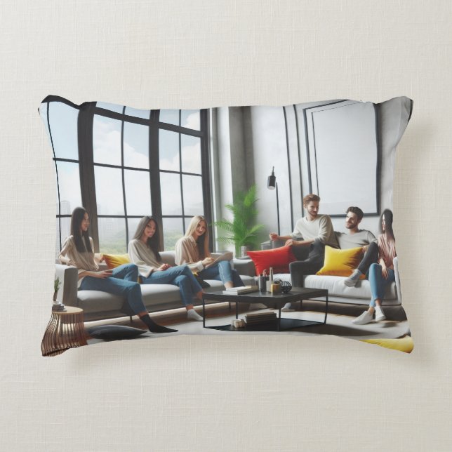 Kantoor aangepast accent kussen (Voorkant)