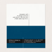 Kantoor accountant/lederen sierstrip visitekaartjes (Buitenkant ongevouwen)