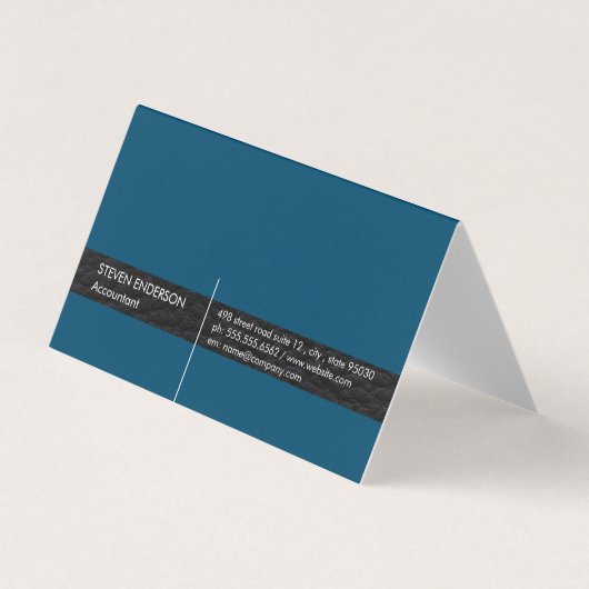 Kantoor accountant/lederen sierstrip visitekaartjes (Voorkant)