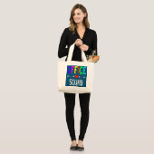 Kantoor administratieve assistent-school grote tote bag (Voorkant (model))