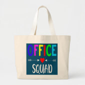 Kantoor administratieve assistent-school grote tote bag (Voorkant)