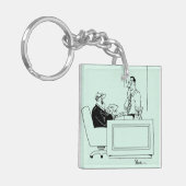 Kantoor Blaam Sleutelhanger (Voorkant Links)