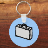 Kantoor Briefcase of Travelers Suitcase. Schets. Sleutelhanger (Voorkant)