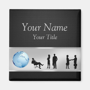 Kantoor Business People World Wereldbol - Magnet Magneet